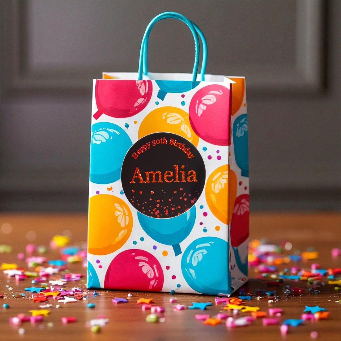 Glossy Foiled Birthday Stickers