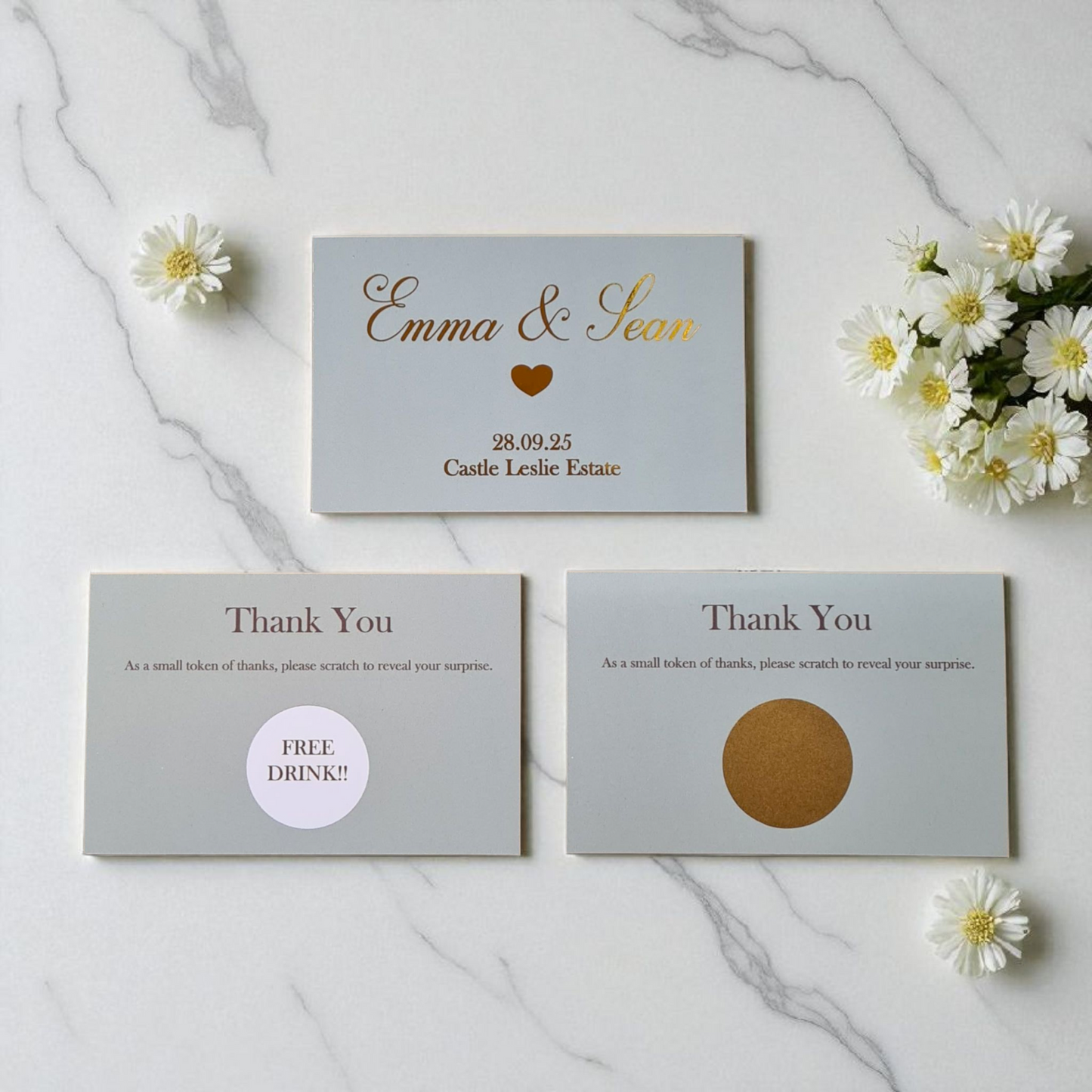 Wedding Favor Scratch Card