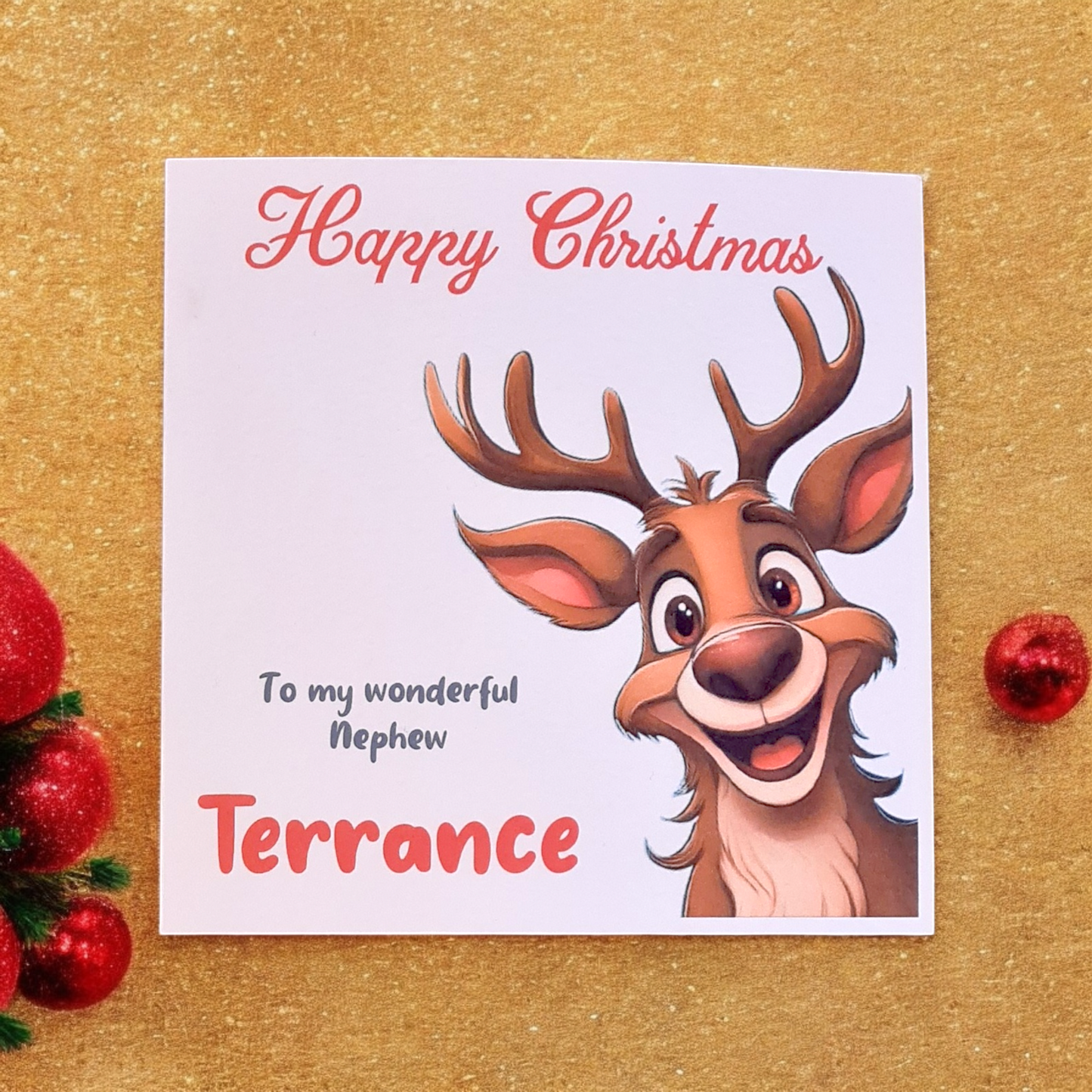Reindeer Christmas Card