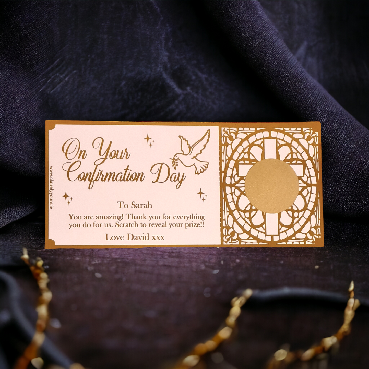 Confirmation Scratch Card