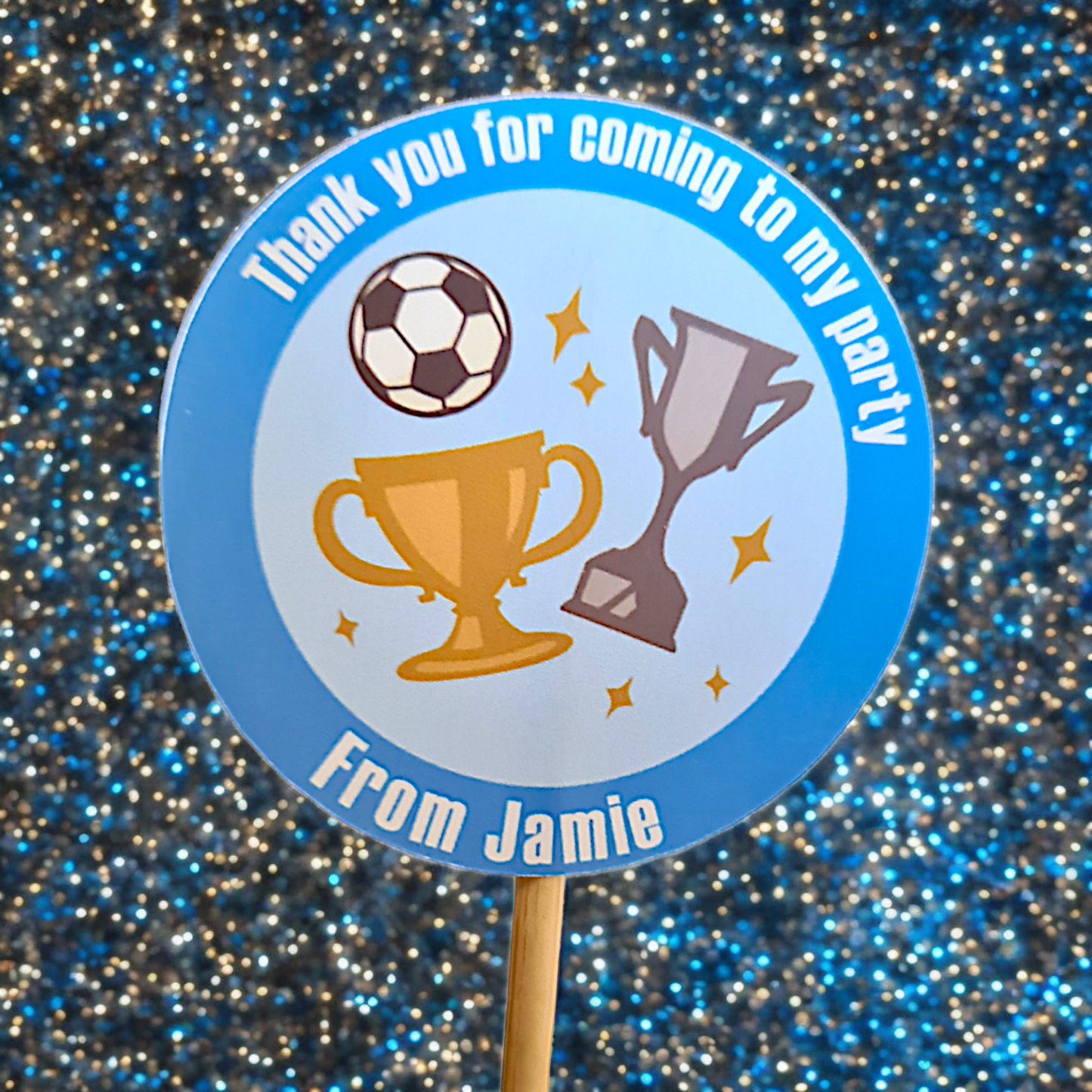 Birthday Stickers Glossy- 2 sizes - (38mm & 48mm)