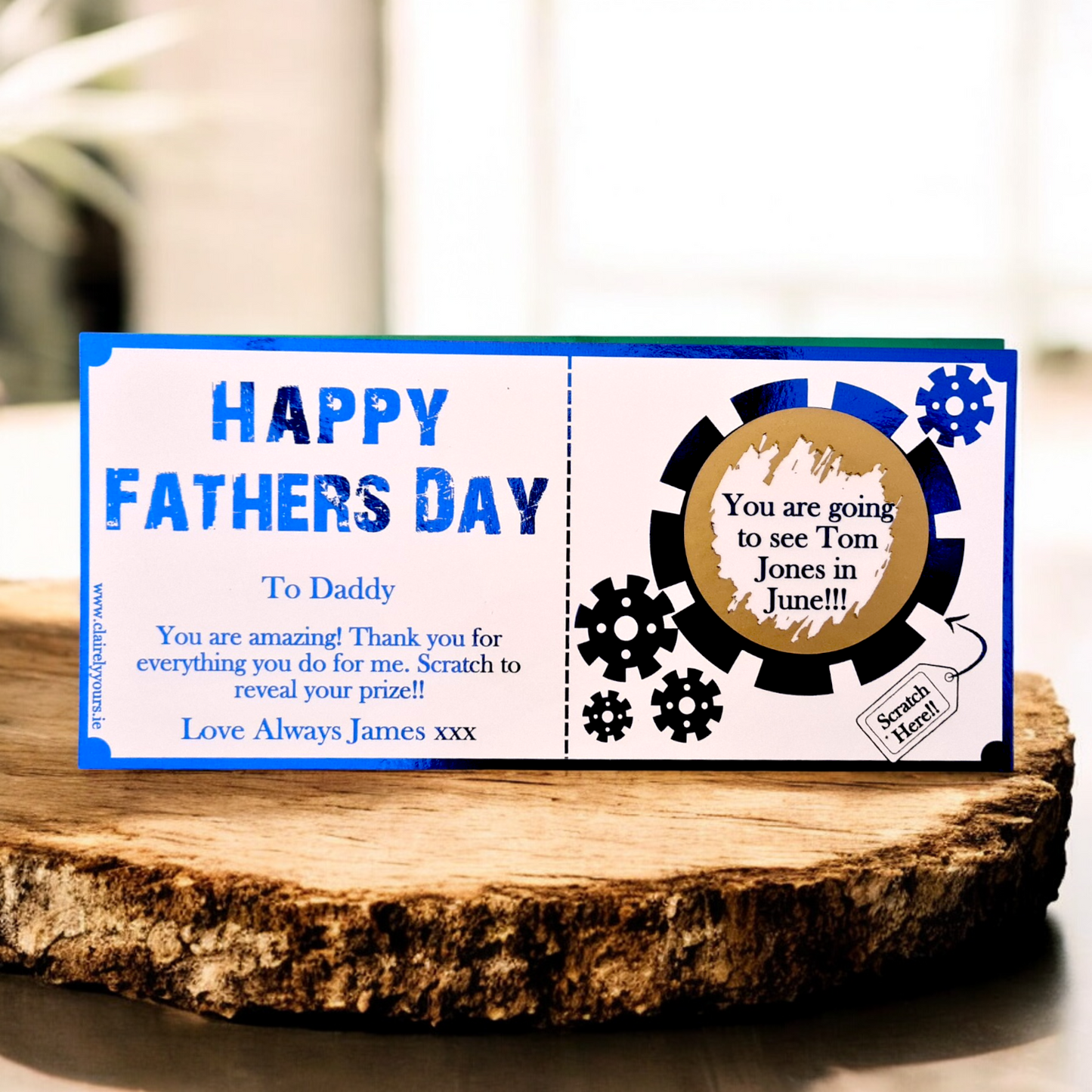 Father's Day Gears Scratch Card