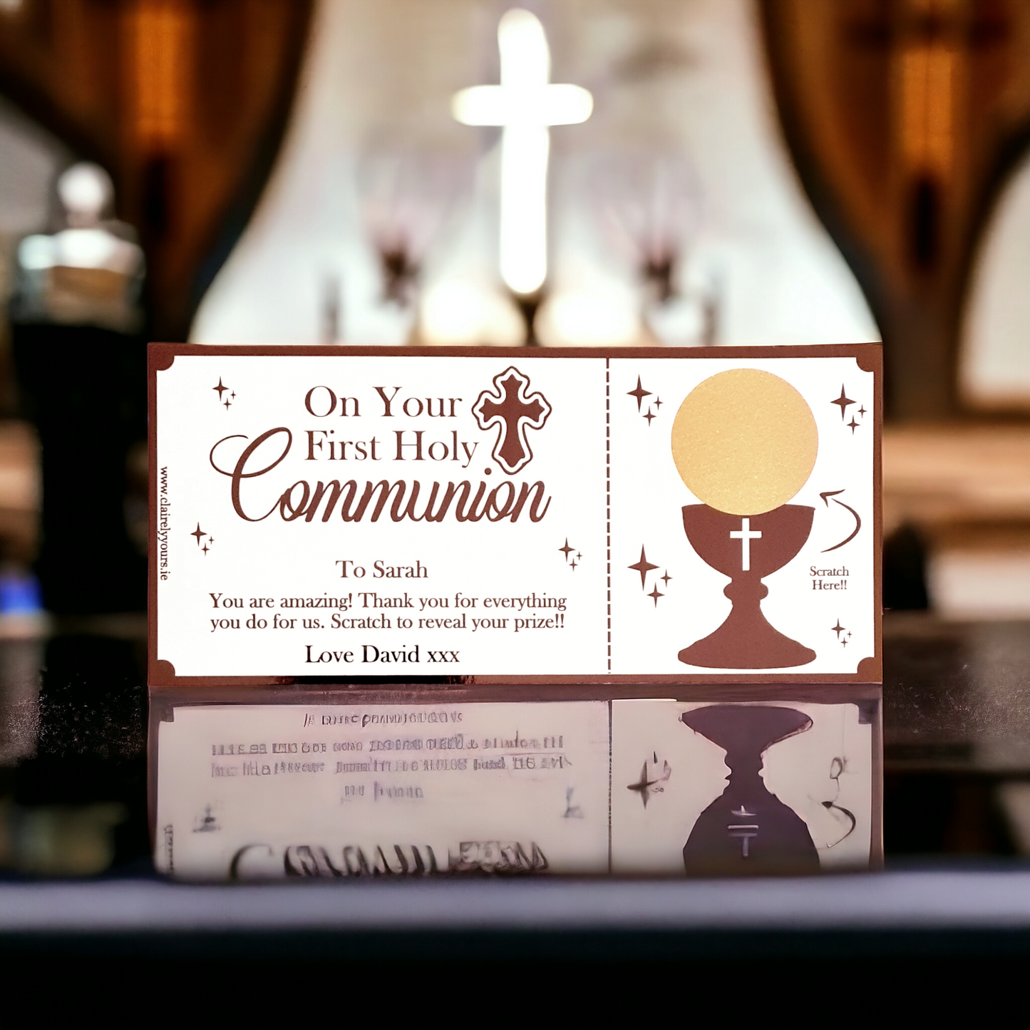 Communion Scratch Card
