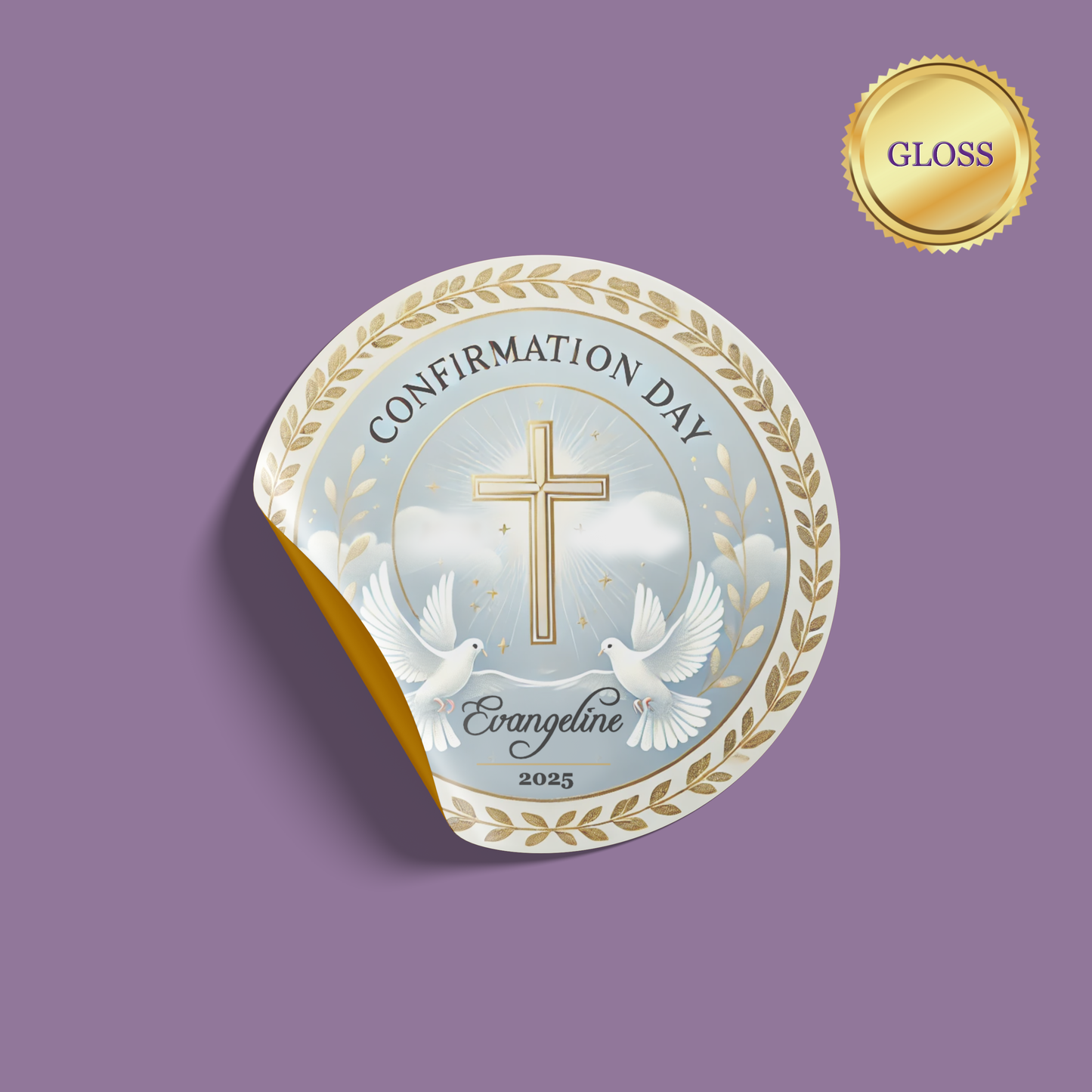 Confirmation Dove Sticker