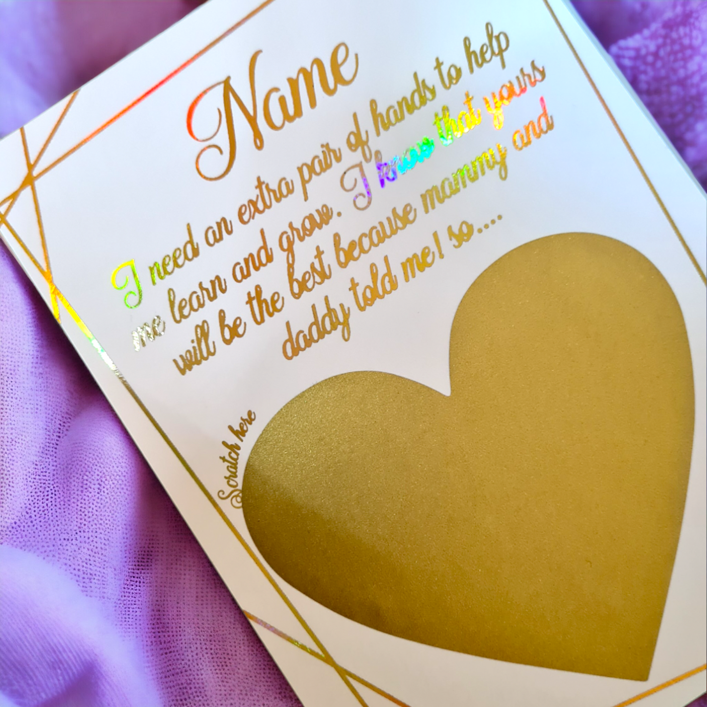 Will you be my Godmother/Father Scratch Card