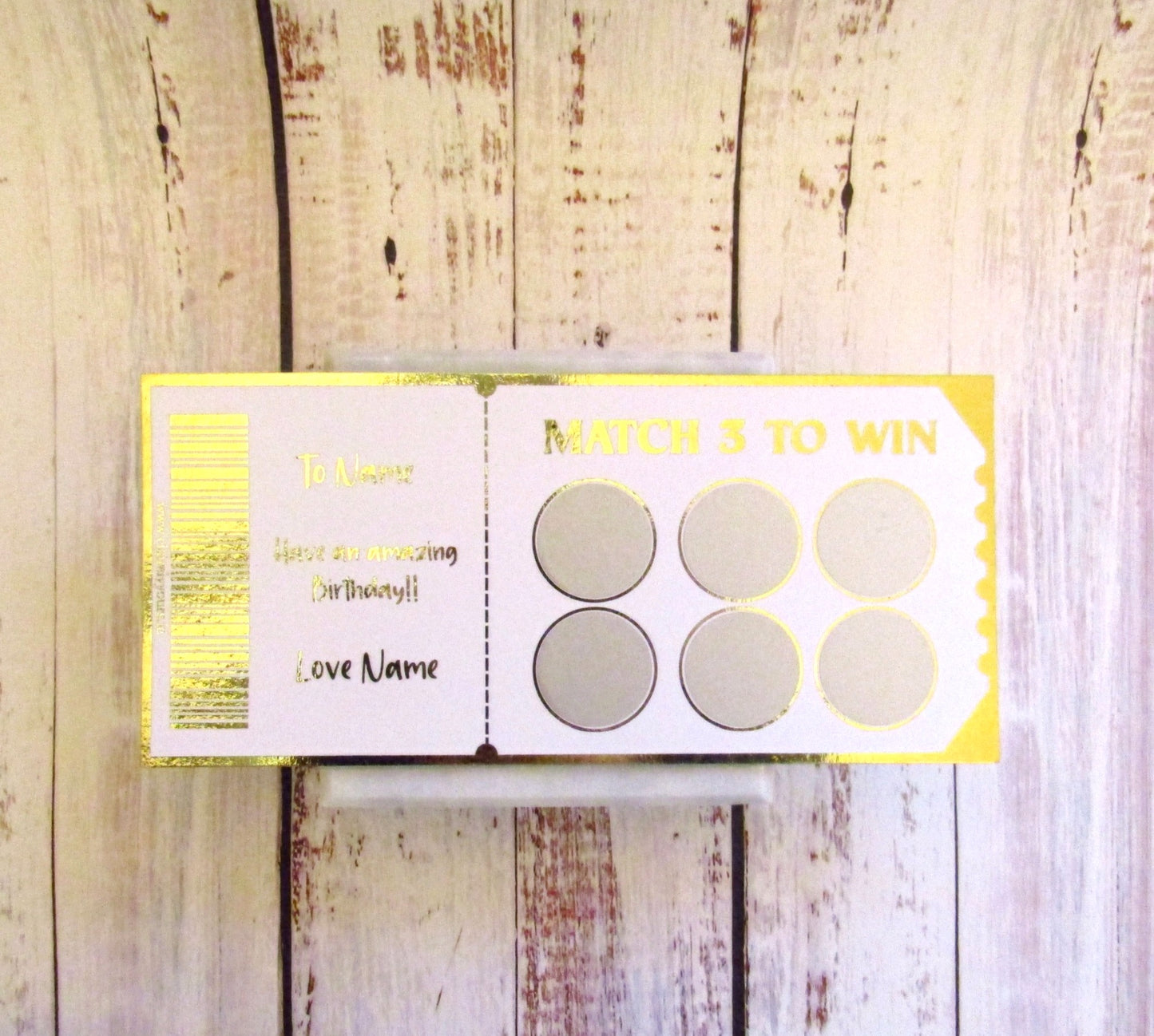 Personalised Scratch Card