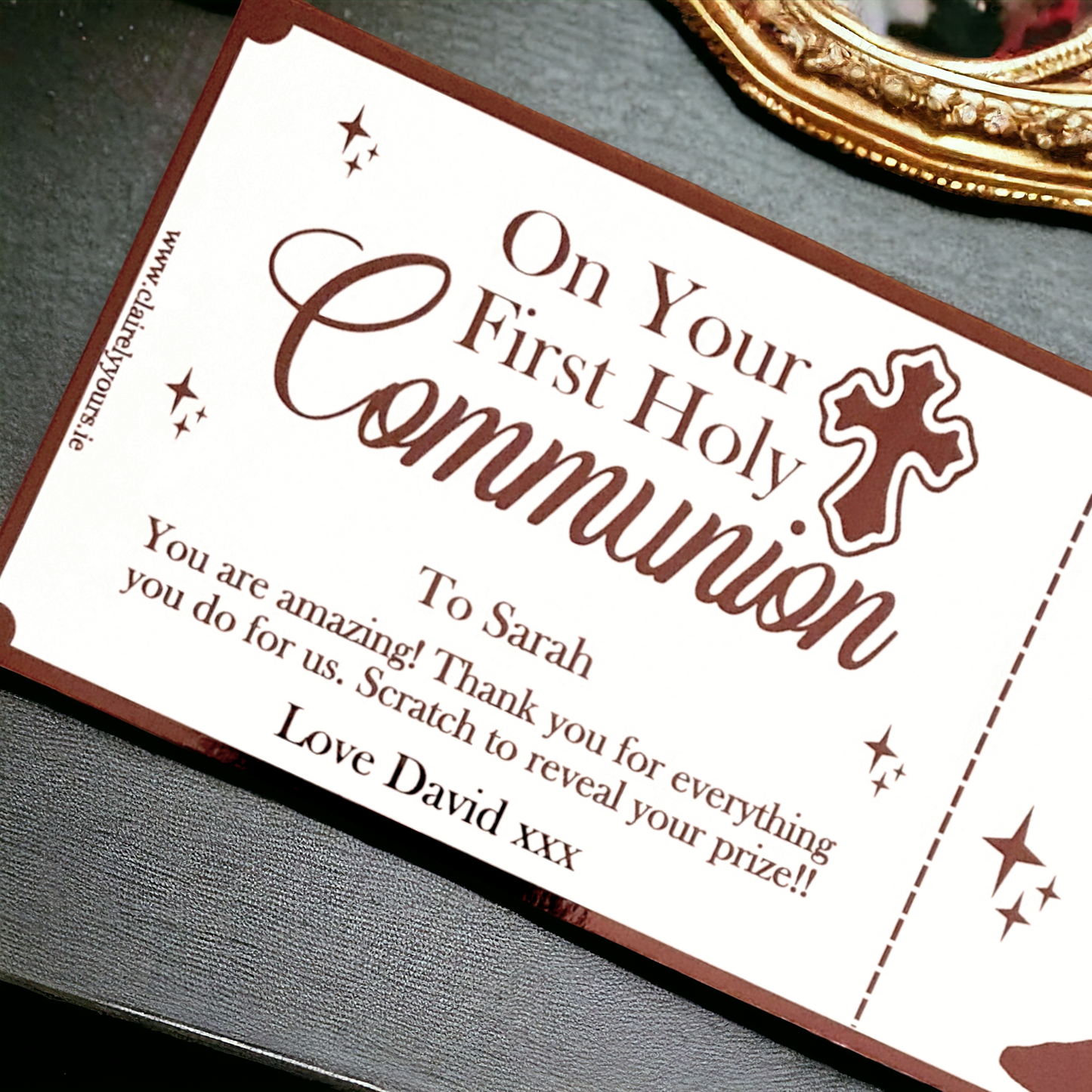 Communion Scratch Card