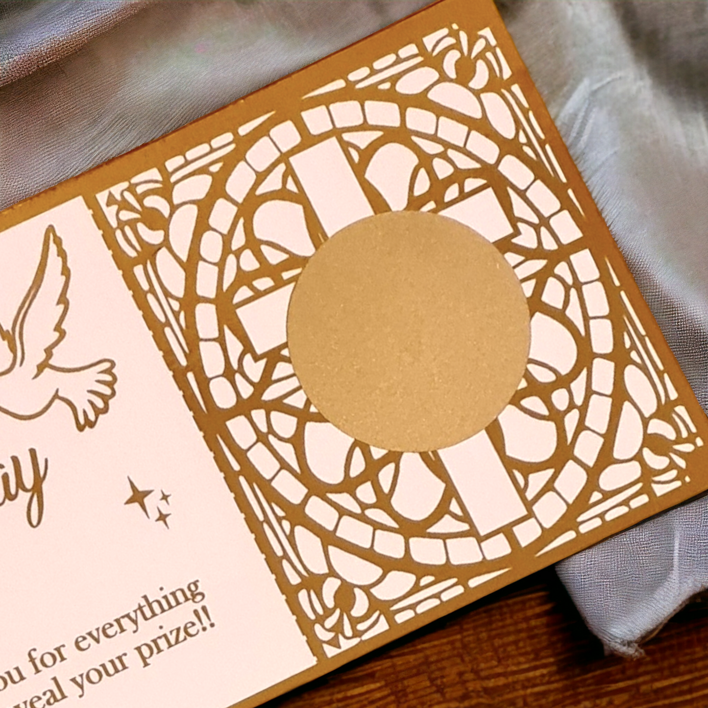 Confirmation Scratch Card
