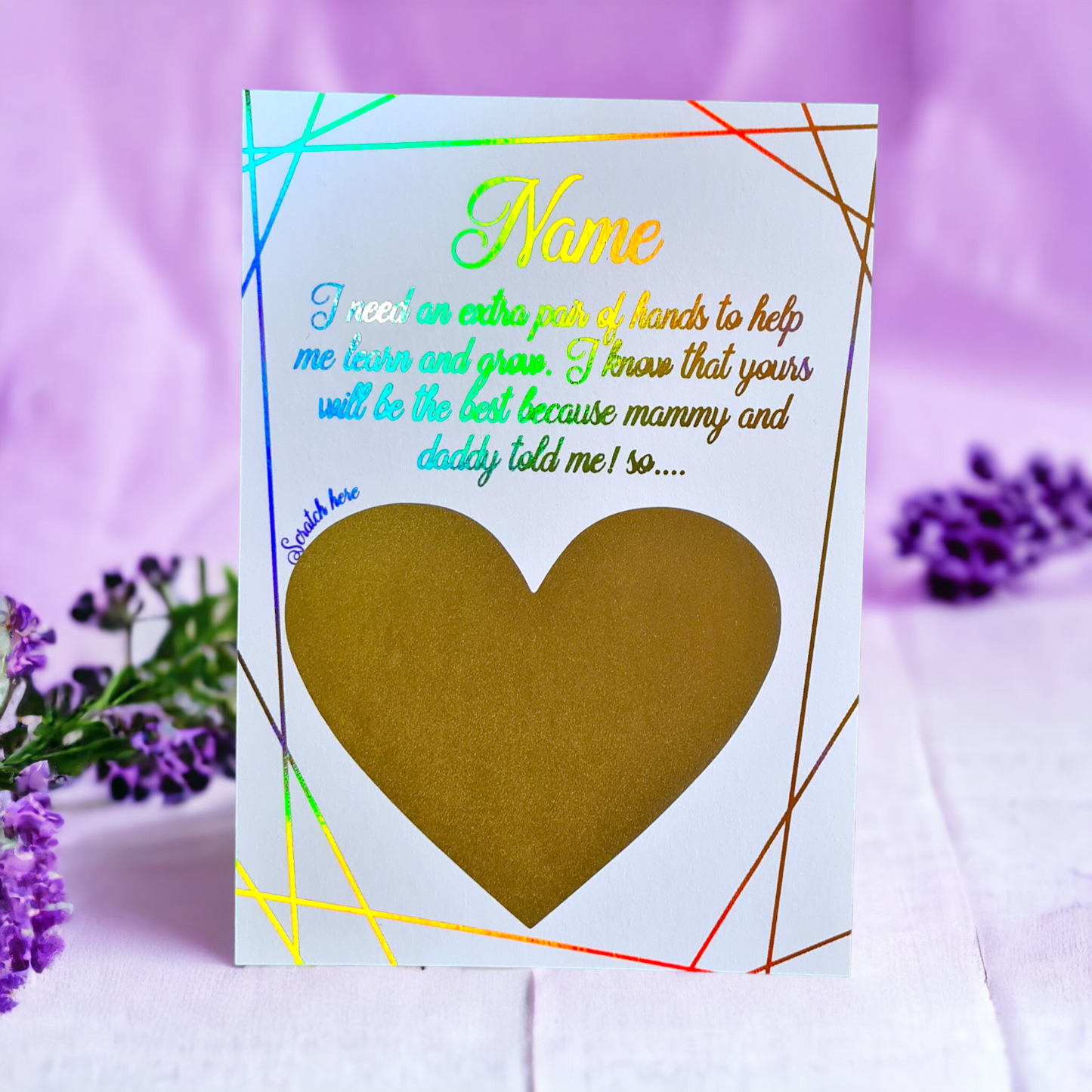 Will you be my Godmother/Father Scratch Card