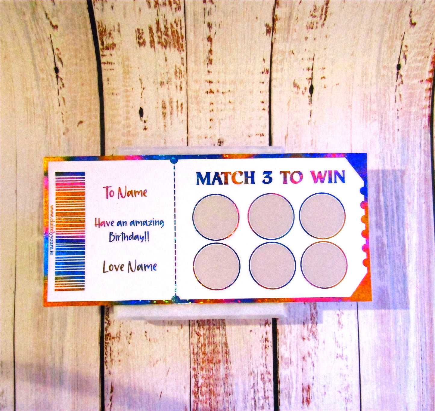 Personalised Scratch Card