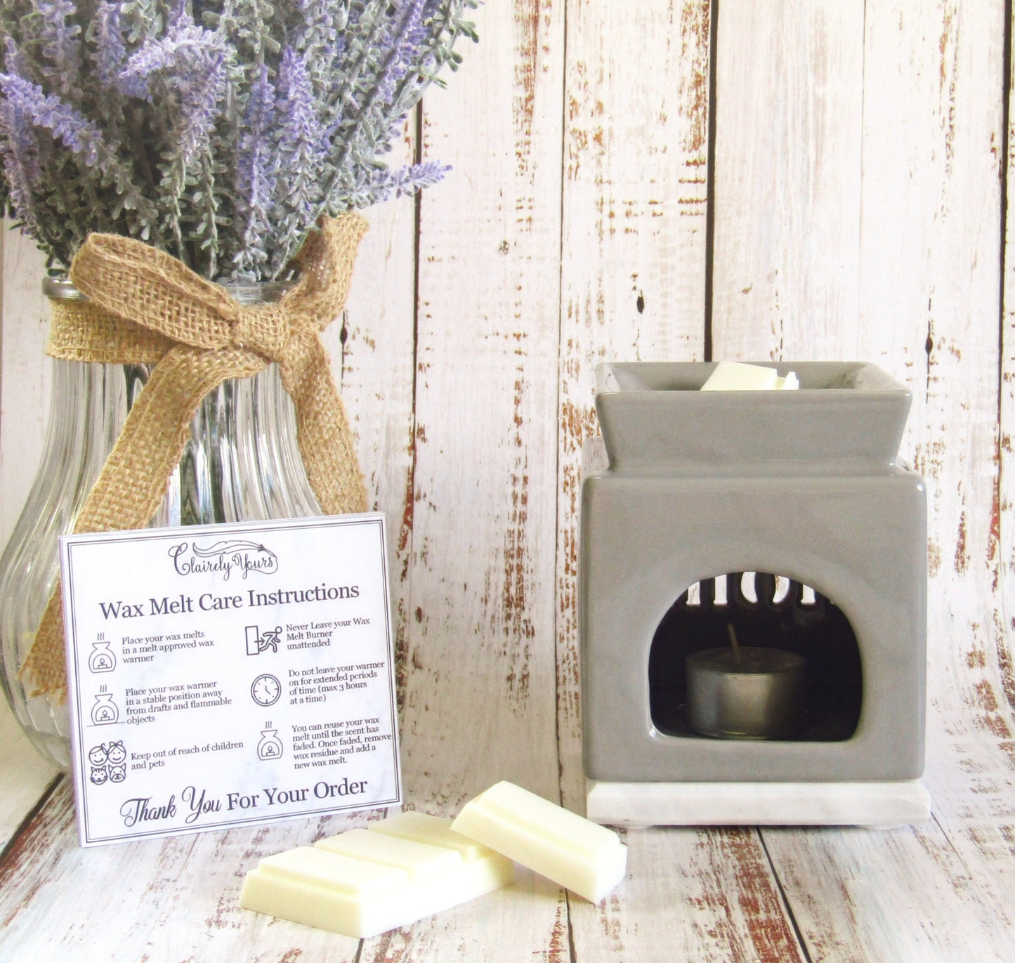 Grey Wax Melt Burner