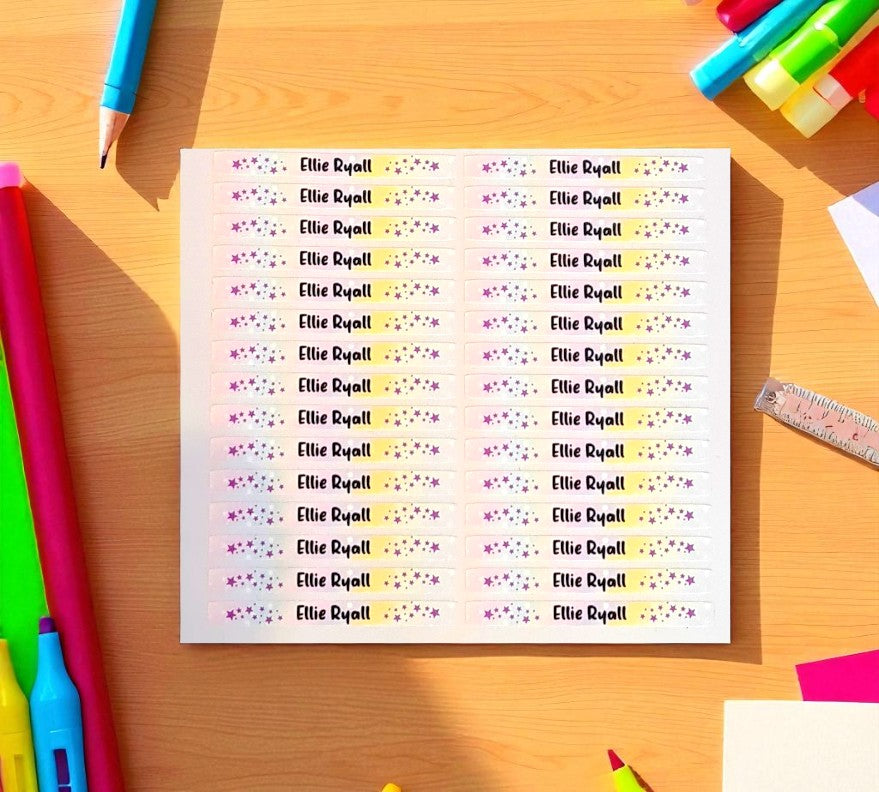60 x Pen Label Stickers