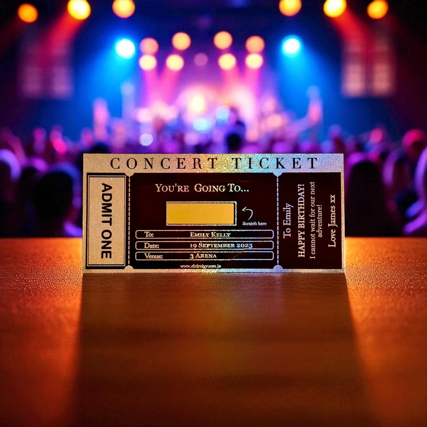 Concert Scratch Card