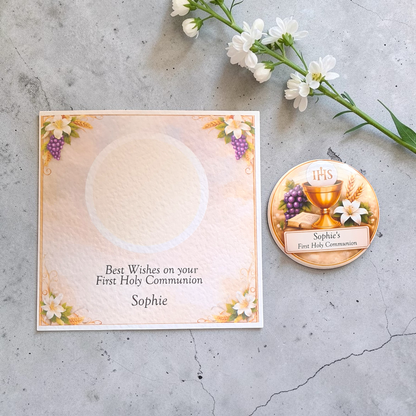 Communion Card & Matching Badge