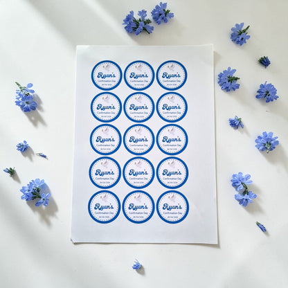 Personalised Confirmation Stickers - Glossy Finish