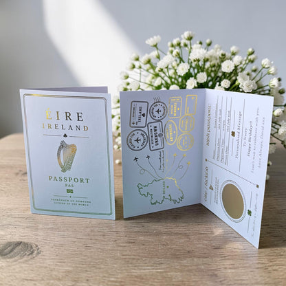 Passport Scratch Reveal Card