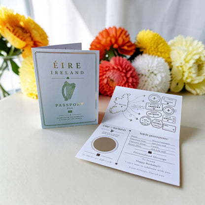 Passport Scratch Reveal Card