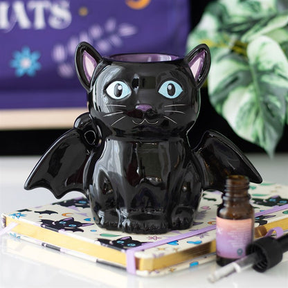 Cute & Creepy Bat Cat Wax Burner