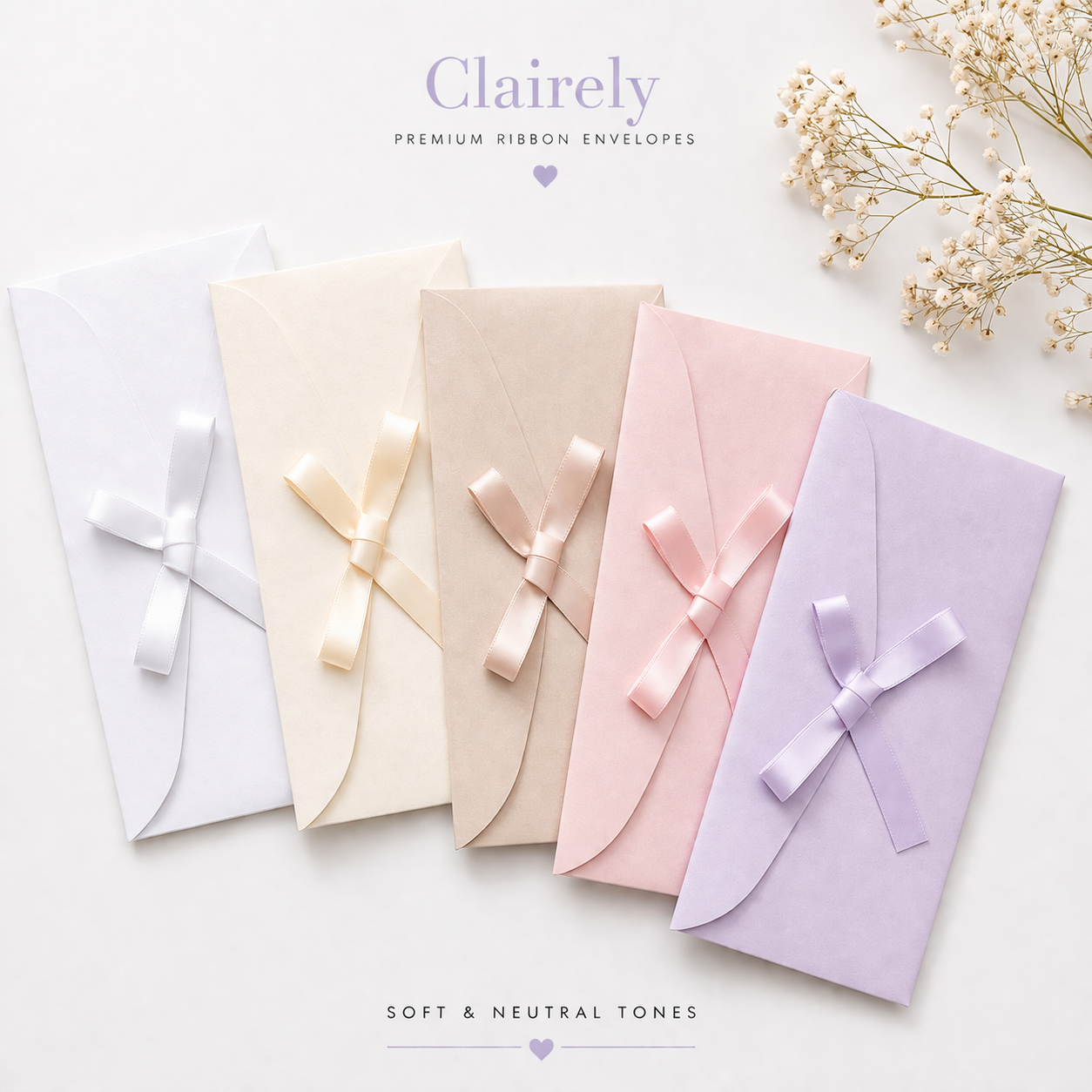 Premium DL Ribbon Envelopes for Scratch Cards