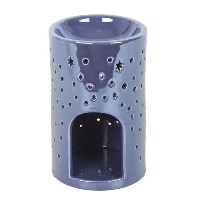 Iridescent Purple Moon Pillar Wax Burner