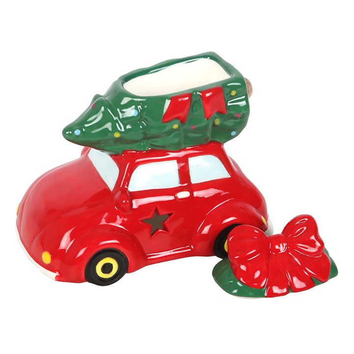 Car with Christmas Tree Wax Burner