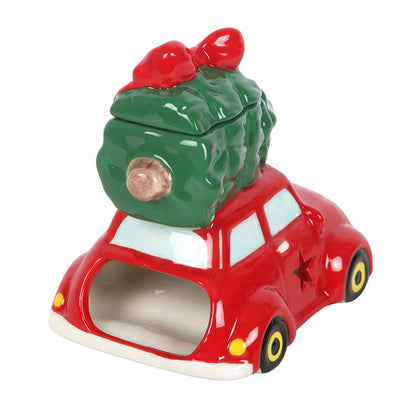 Car with Christmas Tree Wax Burner