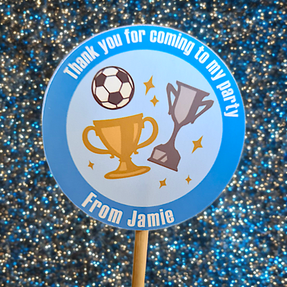 Birthday Stickers Glossy- 2 sizes - (38mm & 48mm)
