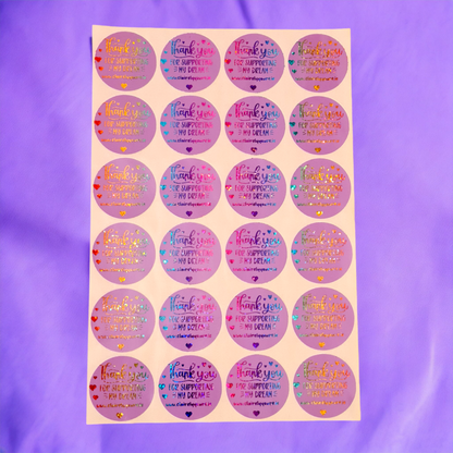 Gloss + Foil Custom Stickers