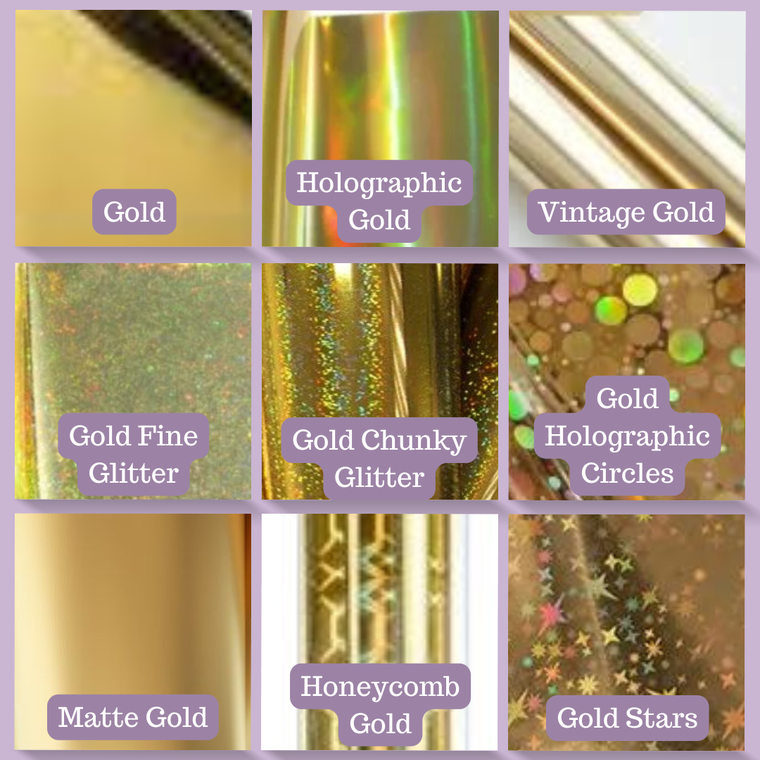 Foiled Glossy Name Sticker Sheet