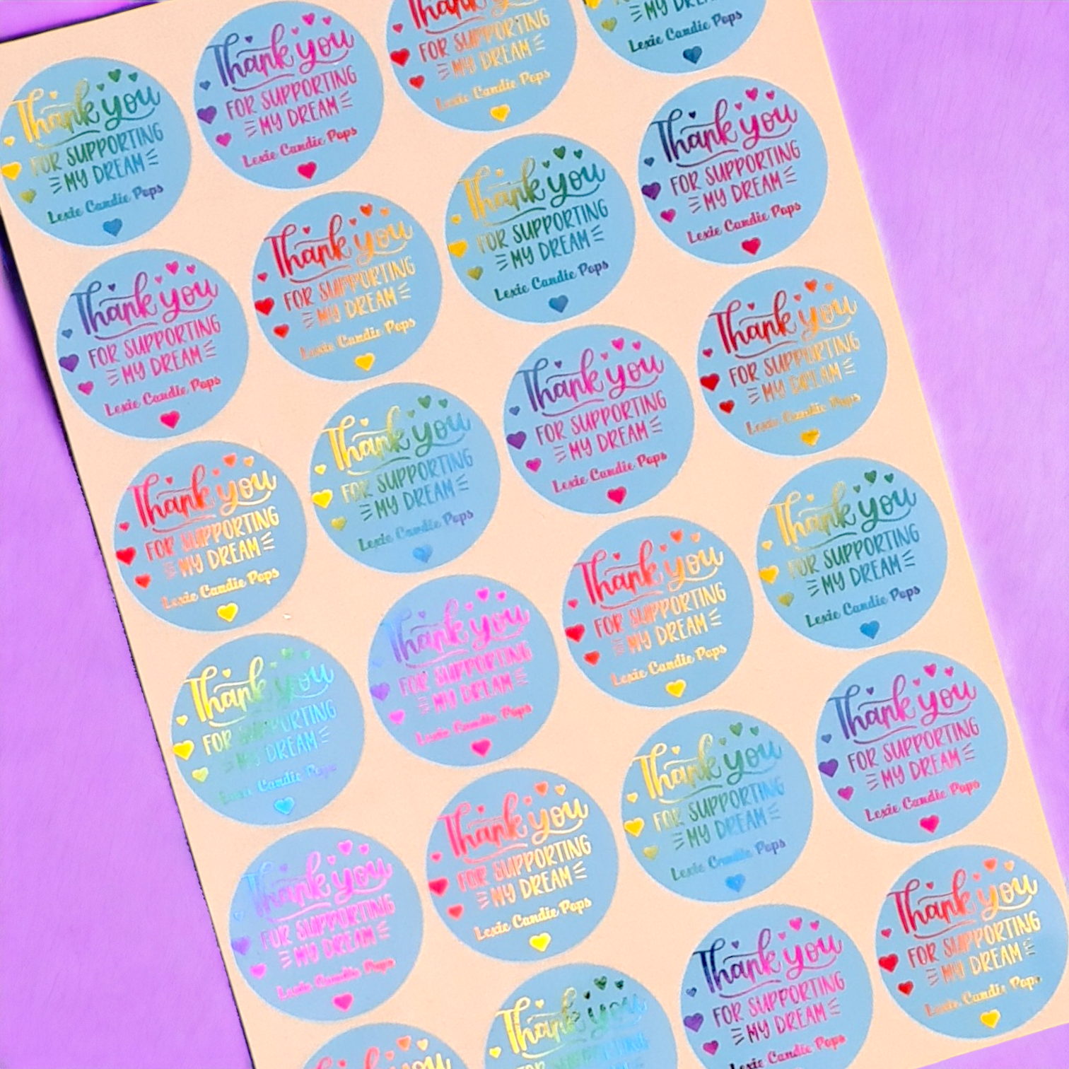 Gloss + Foil Custom Stickers