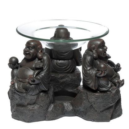 Peace of the East Wood Effect Chinese Buddha Wax Burner