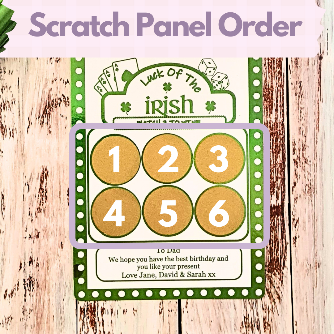 Luck of The Irish Scratch Card