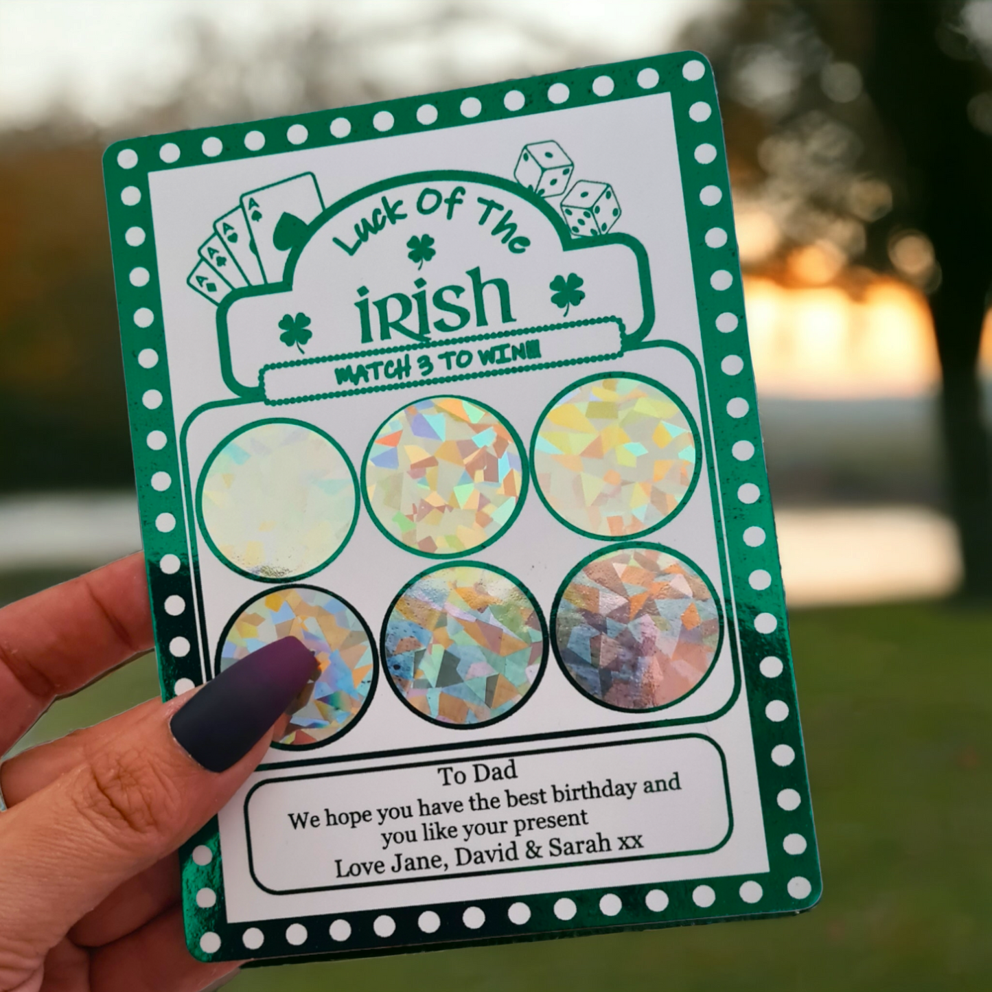 Luck of The Irish Scratch Card