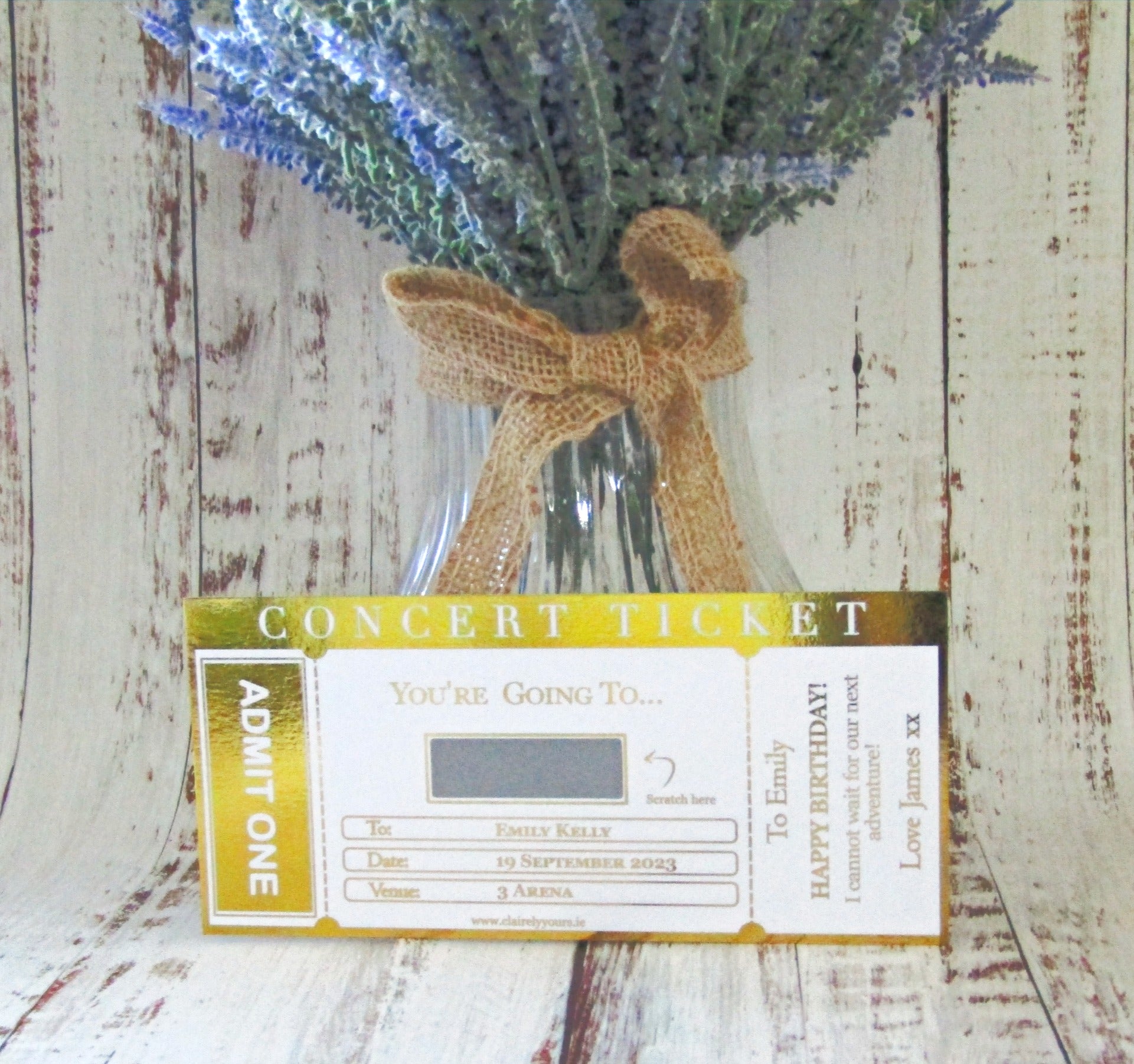 Concert Scratch Card