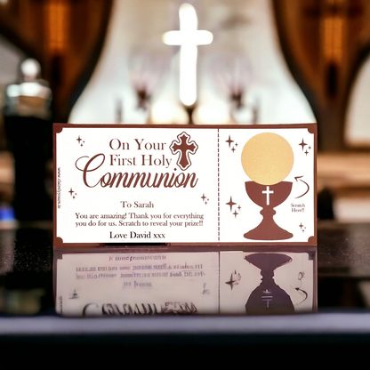 Communion Scratch Card