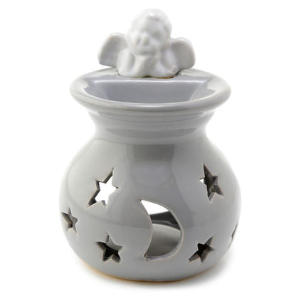Eden Moon & Stars Cherub Ceramic Wax Burner