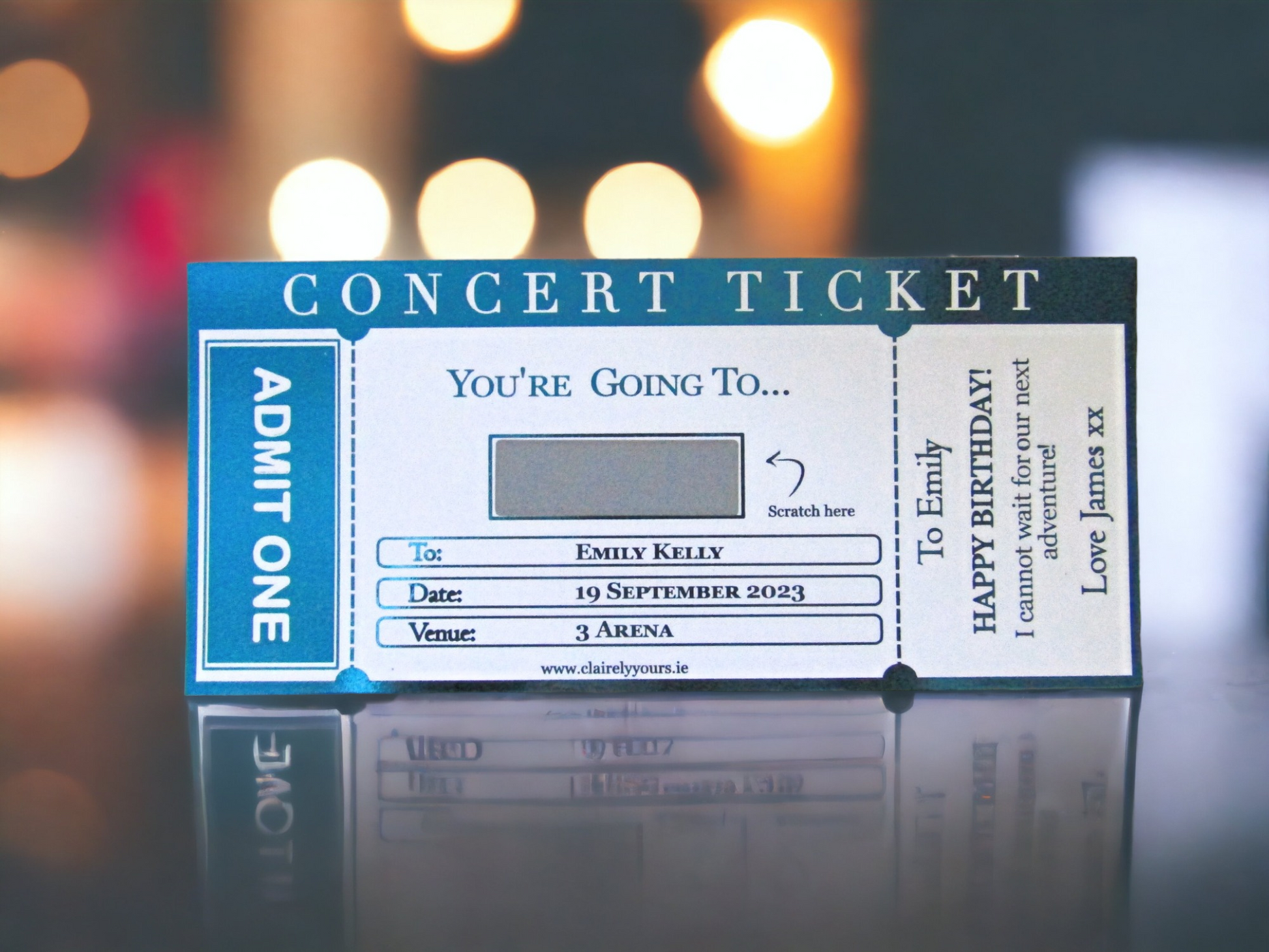 Concert Scratch Card