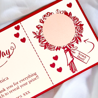 Valentine's Rose Bouquet Scratch Card