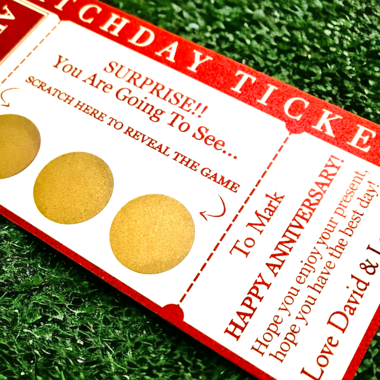 Matchday Scratch Card