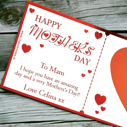 Mother's Day Heart Scratch Card