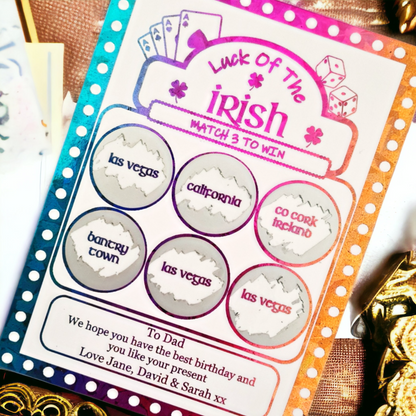 Luck of The Irish Scratch Card