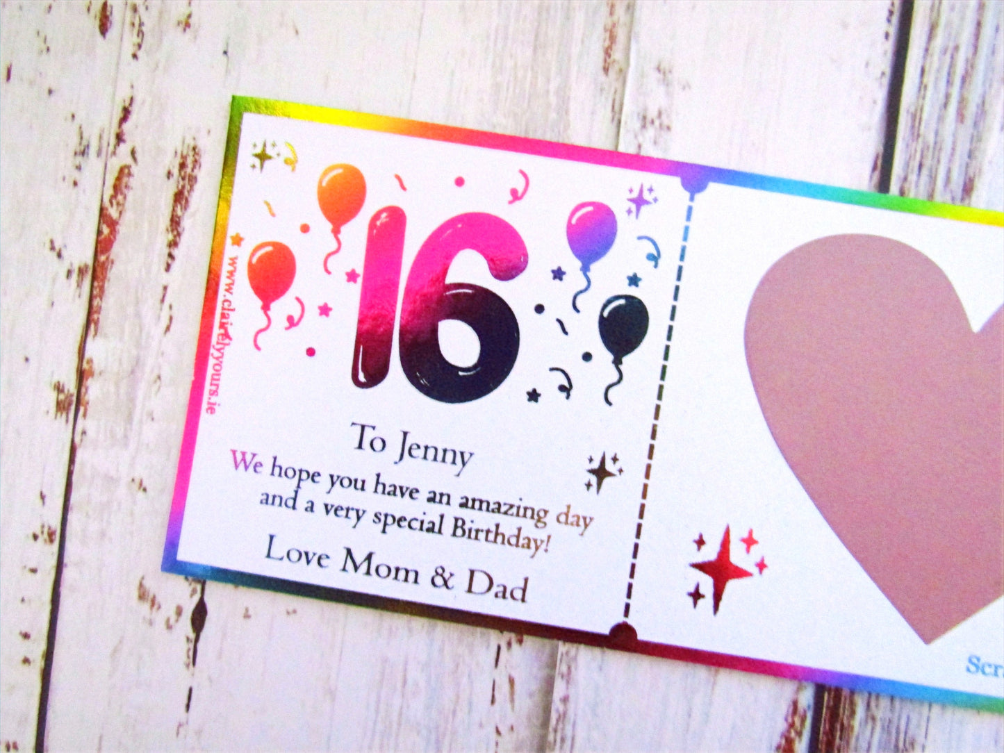 Birthday Scratch Card - Age