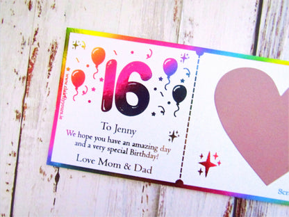 Birthday Scratch Card - Age