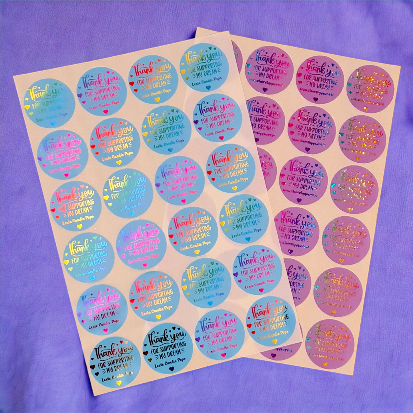Gloss + Foil Custom Stickers
