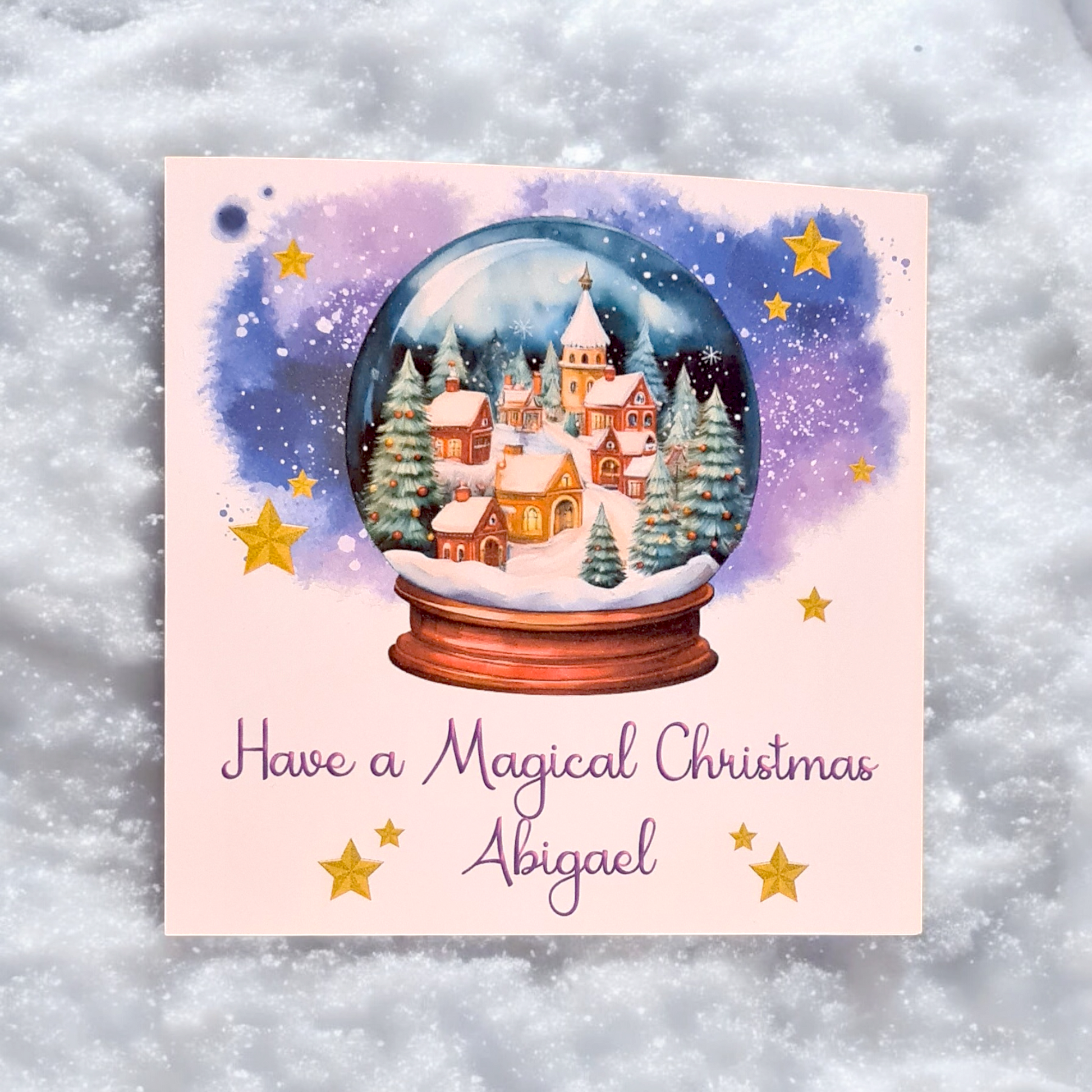 Magical Snowglobe Christmas Card
