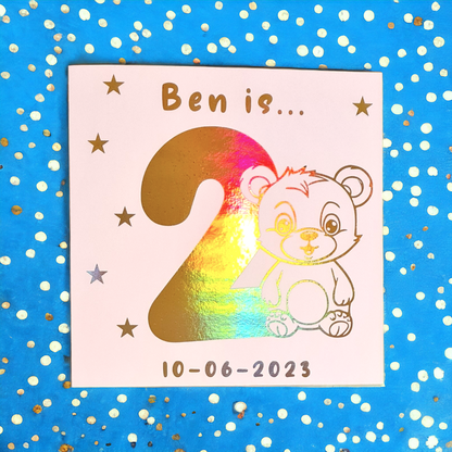 Kids Birthday Card (Age)