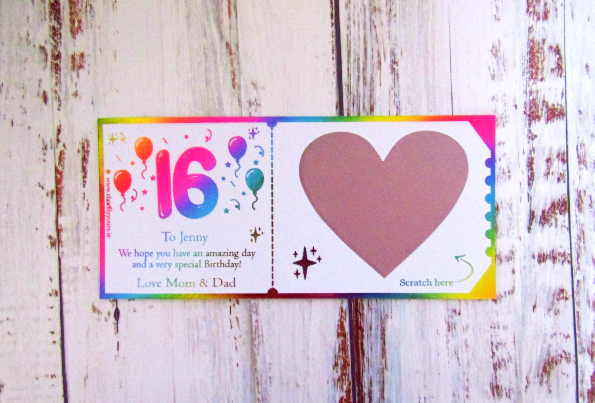 Birthday Scratch Card - Age