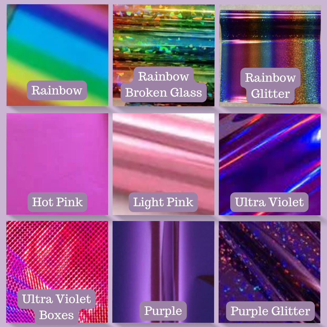 Foiled Glossy Name Sticker Sheet