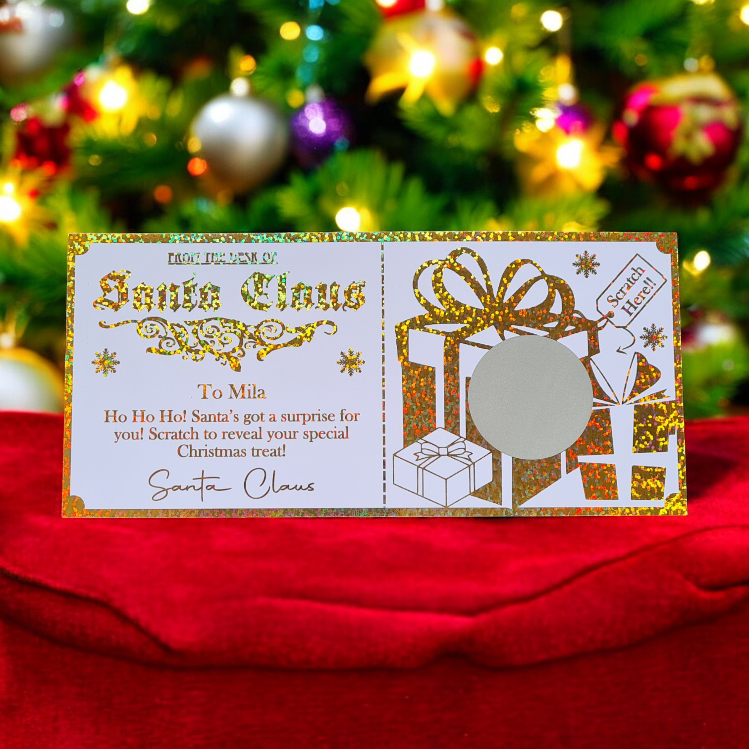 Santa Claus Scratch Card