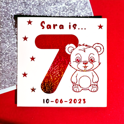 Kids Birthday Card (Age)